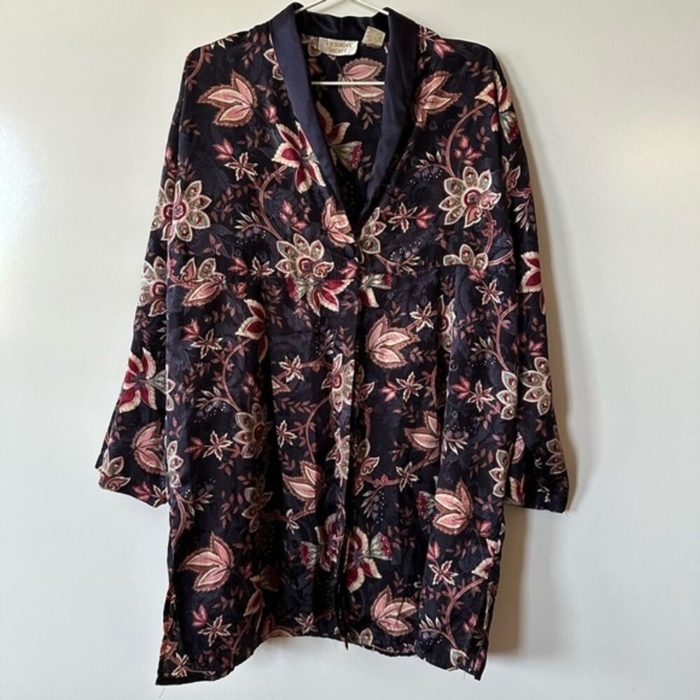 Vintage Victoria's Secret Floral Pajama Shirt size M/L